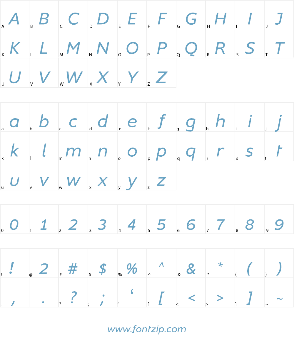 Nanotech LLC Font Character